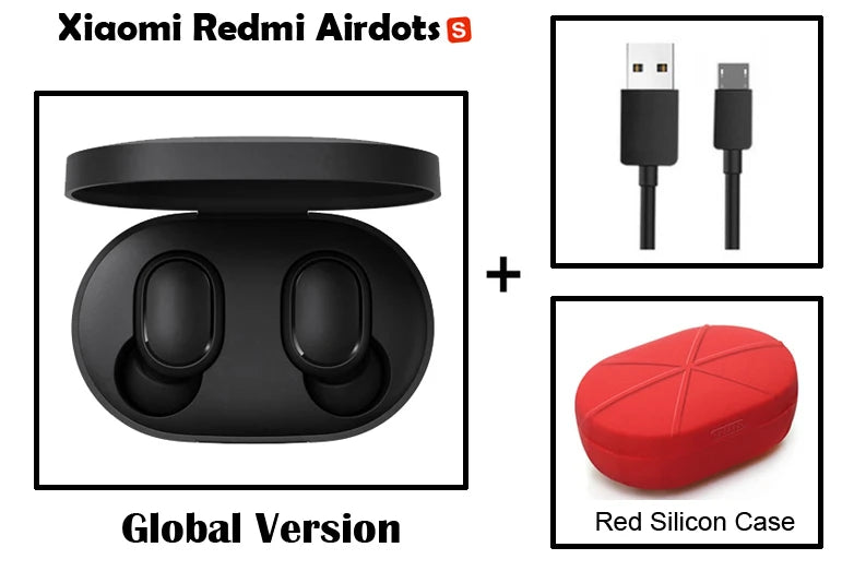 Xiaomi Redmi AirDots S Global Mic Handsfree Earbuds AI Control TWS Bluetooth Wireless Earphone BT5.0
