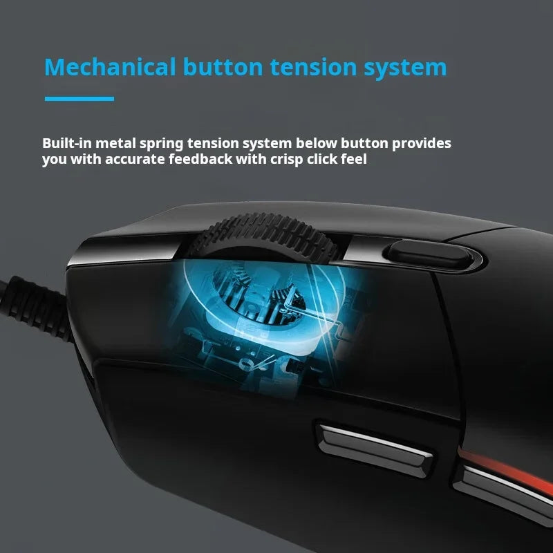 Logitech G102 Wired Mouse Mechanical Button Gamer Mice 200-8000DPI Computer Mouse RGB Rechargeable Mouse For PUBG Laptop PC