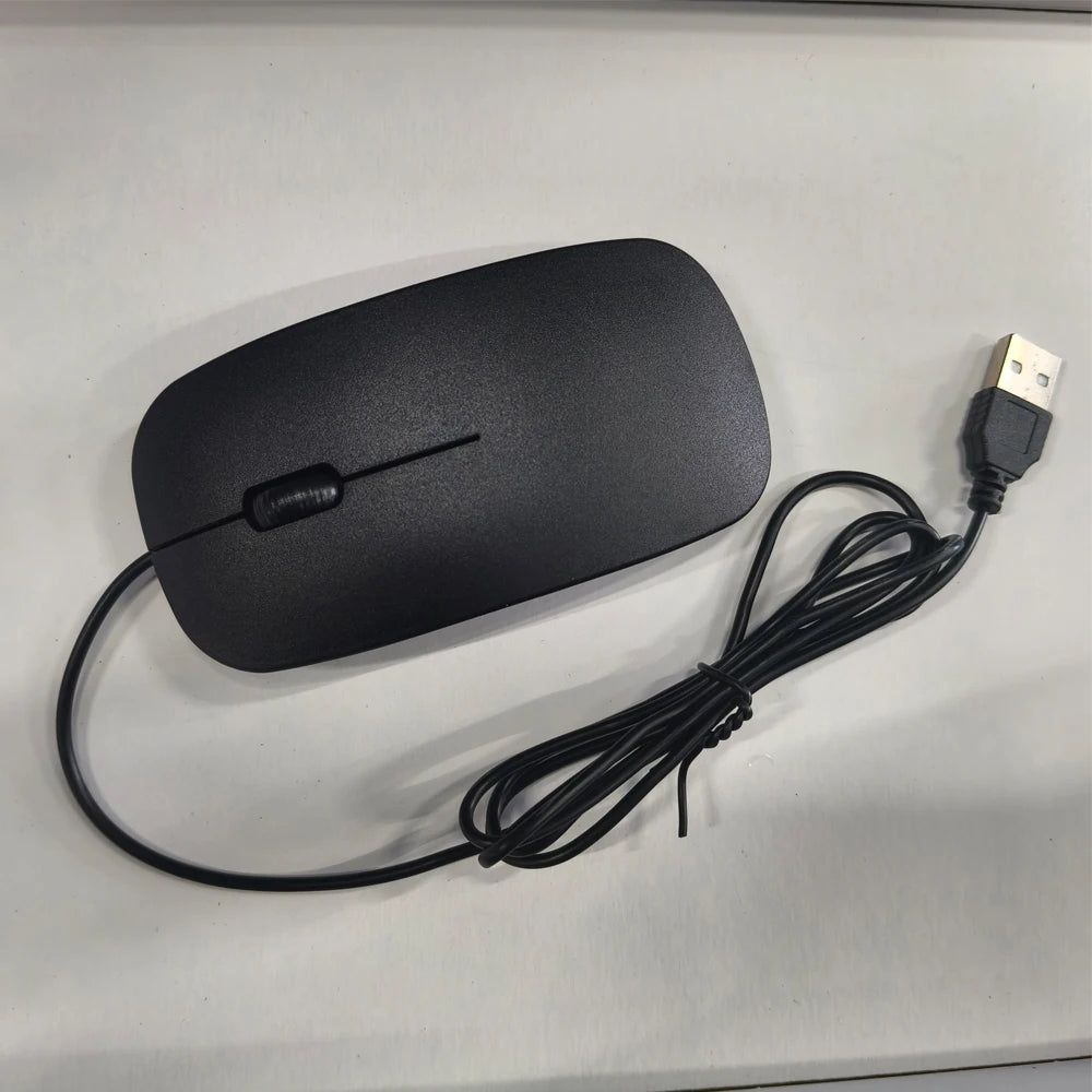 Neutral Wired Mouse 2.4Ghz with USB Cable Ergonomic Ultrathin Mice For PC Laptop Business Computer Office Mouse 1.2m