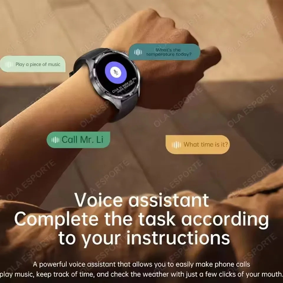New Watch 5 Smart Watch 5 Pro Men HD AMOLED Screen GPS Heart rate Bluetooth Call IP68 Waterproof Man Smartwatch Holiday Gifts