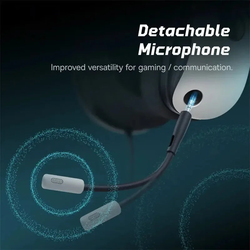 Baseus GoPlay 1 Max Gaming Wired Headphones 7.1 Virtual Surround Earphone 3.5mm & USB-A Plug Detachabie Microphone Gamer Headset