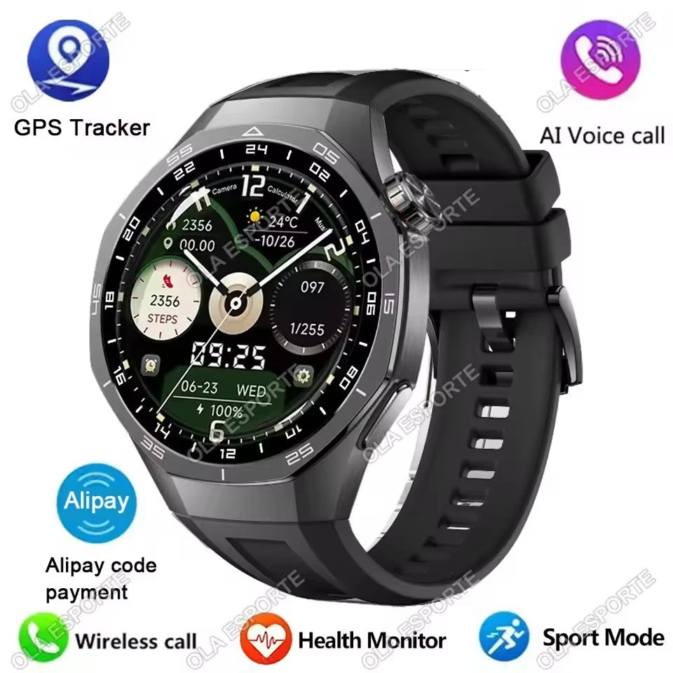 New Watch 5 Smart Watch 5 Pro Men HD AMOLED Screen GPS Heart rate Bluetooth Call IP68 Waterproof Man Smartwatch Holiday Gifts
