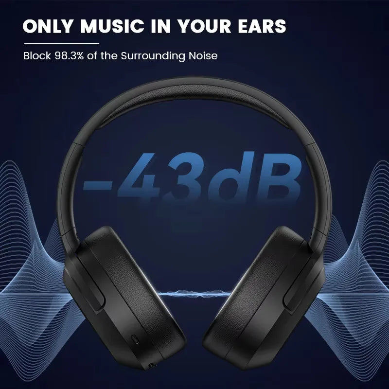 Edifier W820NB Plus Active Noise Cancelling Wireless Bluetooth Headphones ANC Hi-Res LDAC Headset 49hrs Playtime APP Equalizer