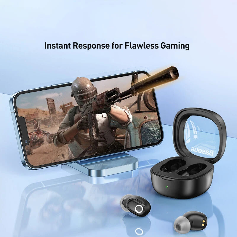 Baseus WM02 TWS Wireless Earphone Bluetooth 5.3 Headphone Headset True Wireless Earbuds Handsfree Ear Buds For iPhone 14 Pro Max