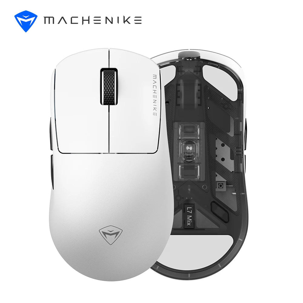 Machenike L7 Mix Wireless Gaming Mouse PAW3395 26000DPI 650IPS 55g Ultra-lightweight Mouse For Laptop PC Mouse Gamer