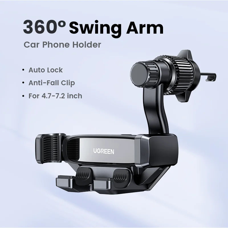 UGREEN Car Phone Holder Gravity Car Phone Stand For iPhone 16 15 14 Pro Max Xiaomi Samsung 360°Rotation Air Vent Phone Holder