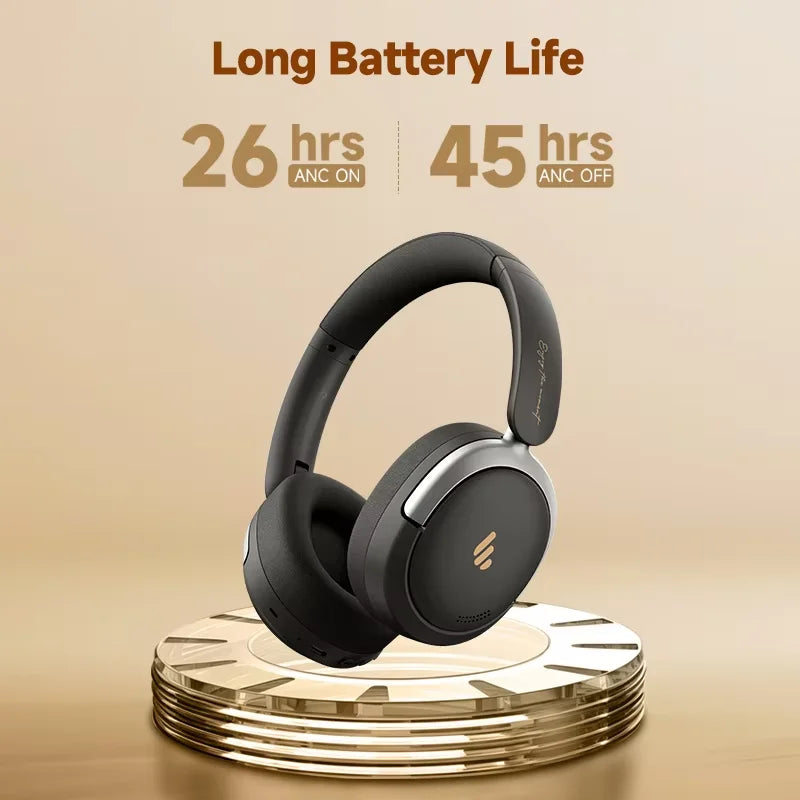 Edifier Atom Max Wireless Headphones Active Noise Cancelling Bluetooth V5.4 Headphones Hi-Res Audio Over-Ear Headset