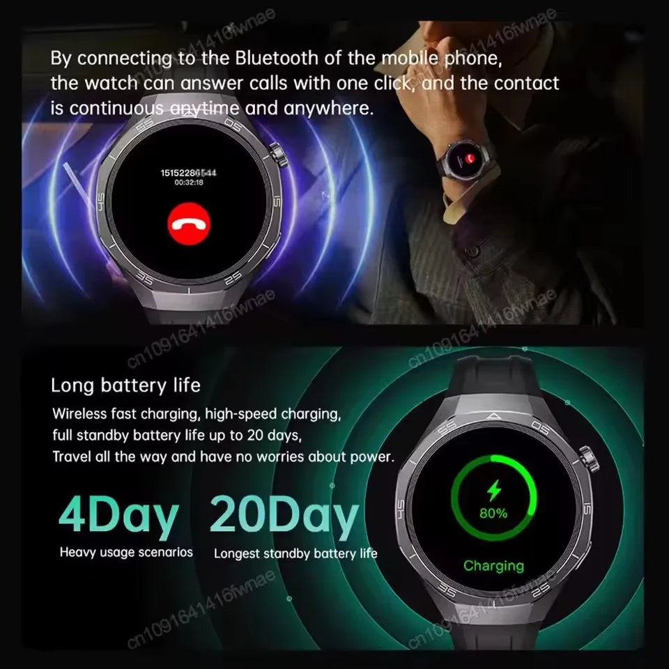 New Watch 5 Smart Watch 5 Pro Men HD AMOLED Screen GPS Heart rate Bluetooth Call IP68 Waterproof Man Smartwatch Holiday Gifts