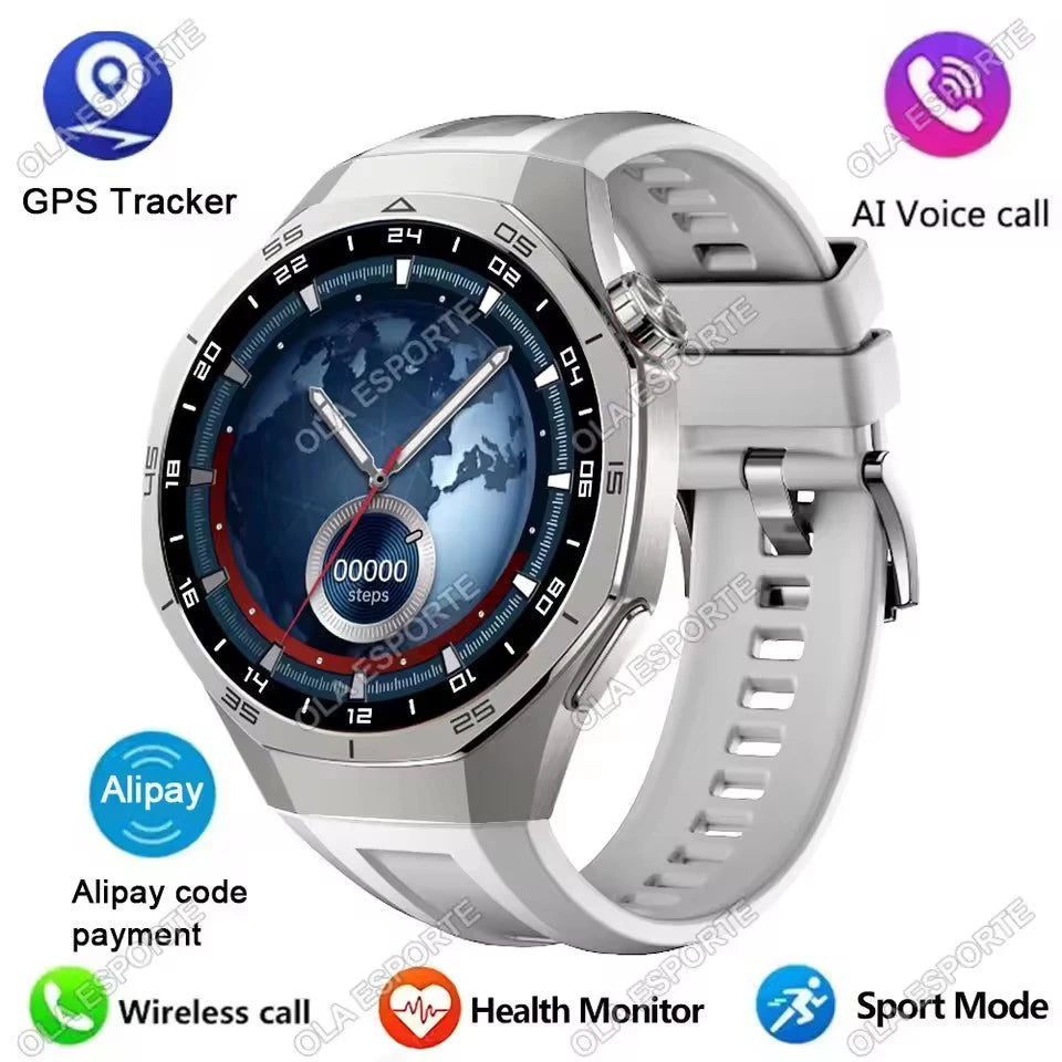 New Watch 5 Smart Watch 5 Pro Men HD AMOLED Screen GPS Heart rate Bluetooth Call IP68 Waterproof Man Smartwatch Holiday Gifts