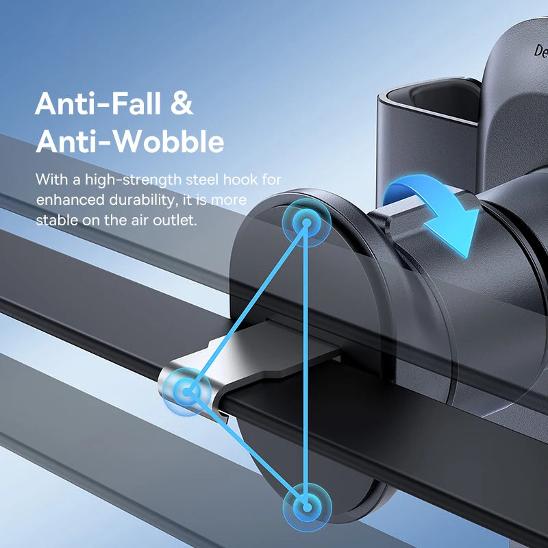 Baseus Metal Car Phone Holder Gravity Phone Stand Air Vent Car Holder Stand for iPhone Xiaomi Samsung Huawei Realme Moile Phone