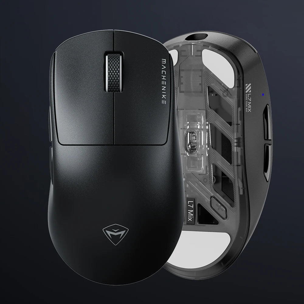 Machenike L7 Mix Wireless Gaming Mouse PAW3395 26000DPI 650IPS 55g Ultra-lightweight Mouse For Laptop PC Mouse Gamer