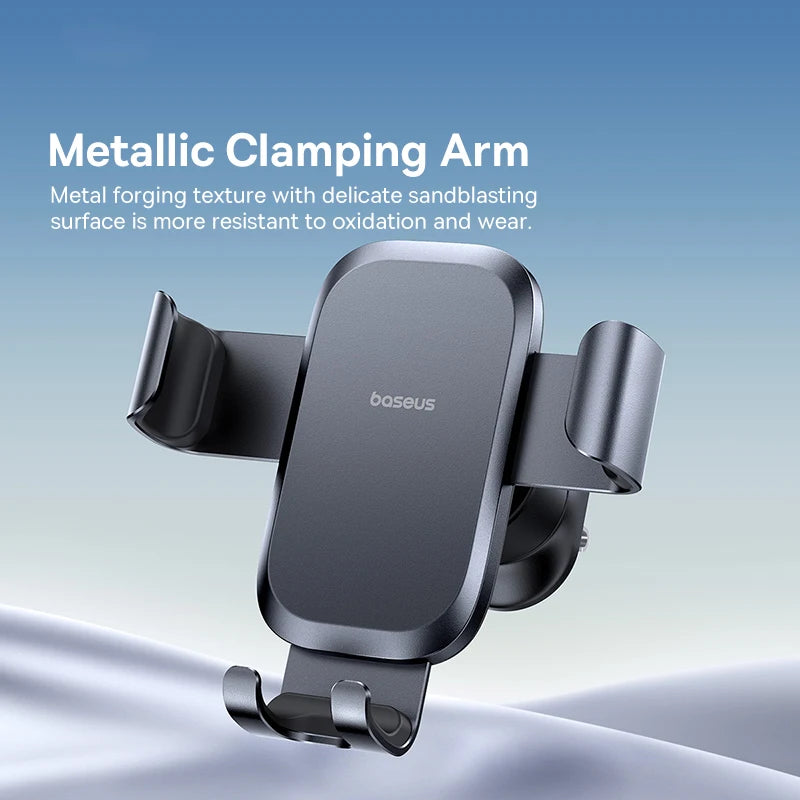 Baseus Metal Car Phone Holder Gravity Phone Stand Air Vent Car Holder Stand for iPhone Xiaomi Samsung Huawei Realme Moile Phone