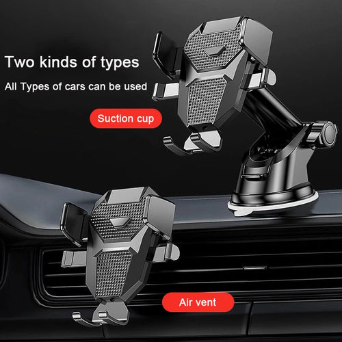 2026 NEW Universal Sucker Car Phone Holder 360° Windshield Car Dashboard Mobile Cell Support Bracket for 4.0-7 Inch Smartphones