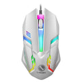 USB Wired Mouse RGB Colorful Mosue E-Sports Gaming Mouse Wired Office Mouse Mice For PC Desktop Laptop Computer Windows iOS