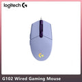 Logitech G102 Wired Mouse Mechanical Button Gamer Mice 200-8000DPI Computer Mouse RGB Rechargeable Mouse For PUBG Laptop PC