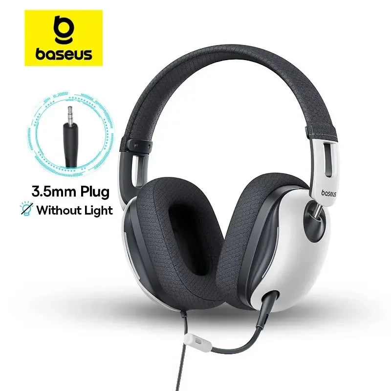 Baseus GoPlay 1 Max Gaming Wired Headphones 7.1 Virtual Surround Earphone 3.5mm & USB-A Plug Detachabie Microphone Gamer Headset